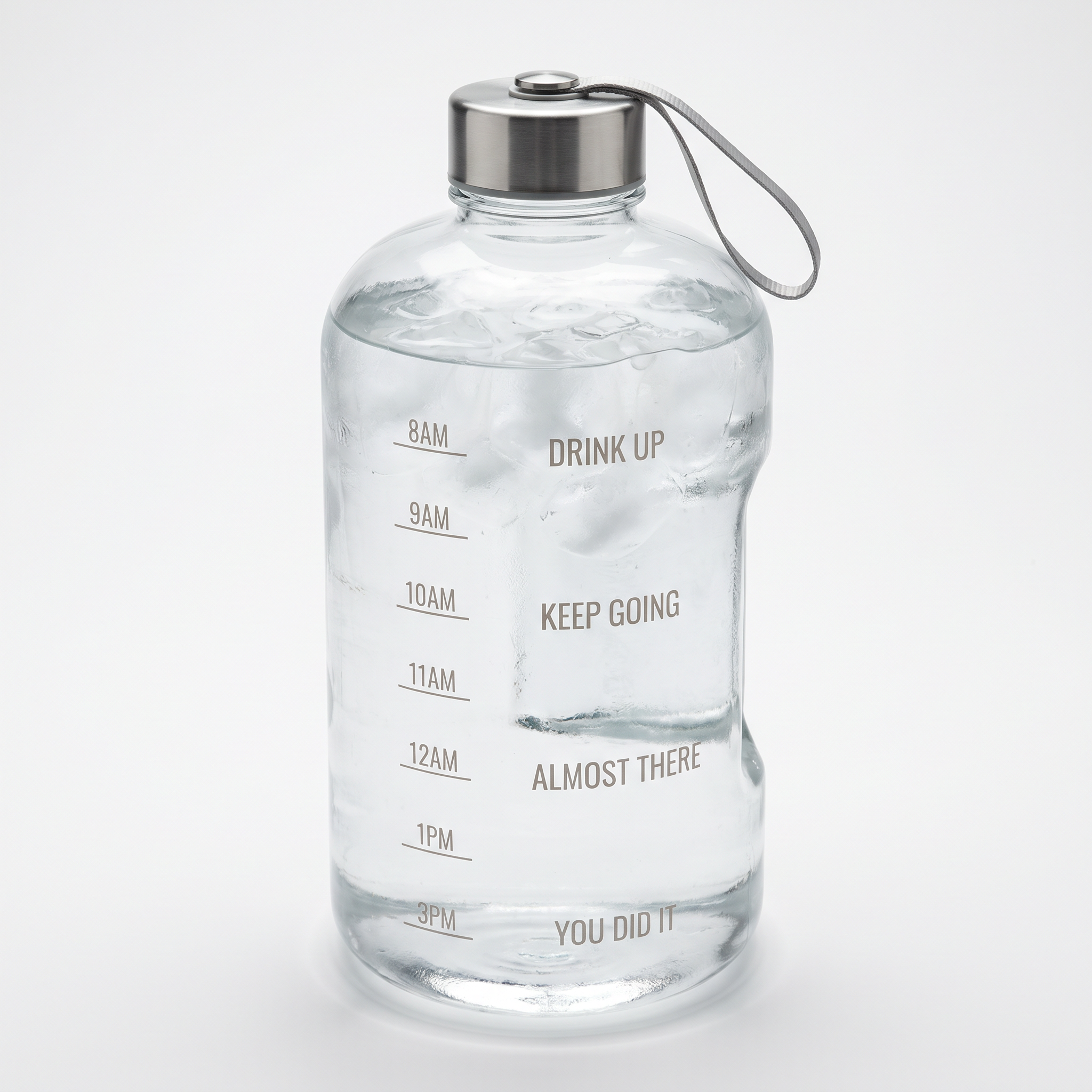 Time Marker Motivational Water Bottle