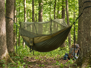 Double Camping Hammock with Bug Net